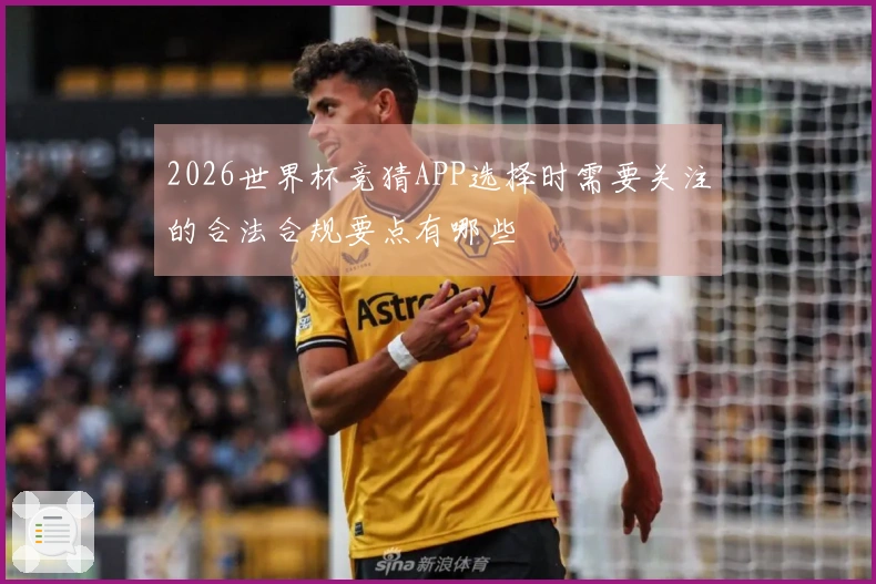 2026世界杯竞猜APP选择时需要关注的合法合规要点有哪些