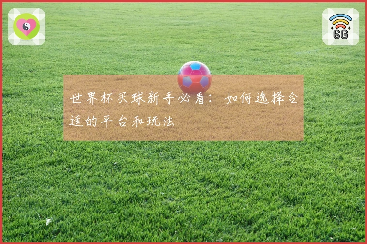 世界杯买球新手必看：如何选择合适的平台和玩法