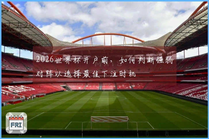 2026世界杯开户前，如何判断强弱对阵以选择最佳下注时机